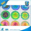 Cheap custom hologram sticker, holographic security label with transparent serial number